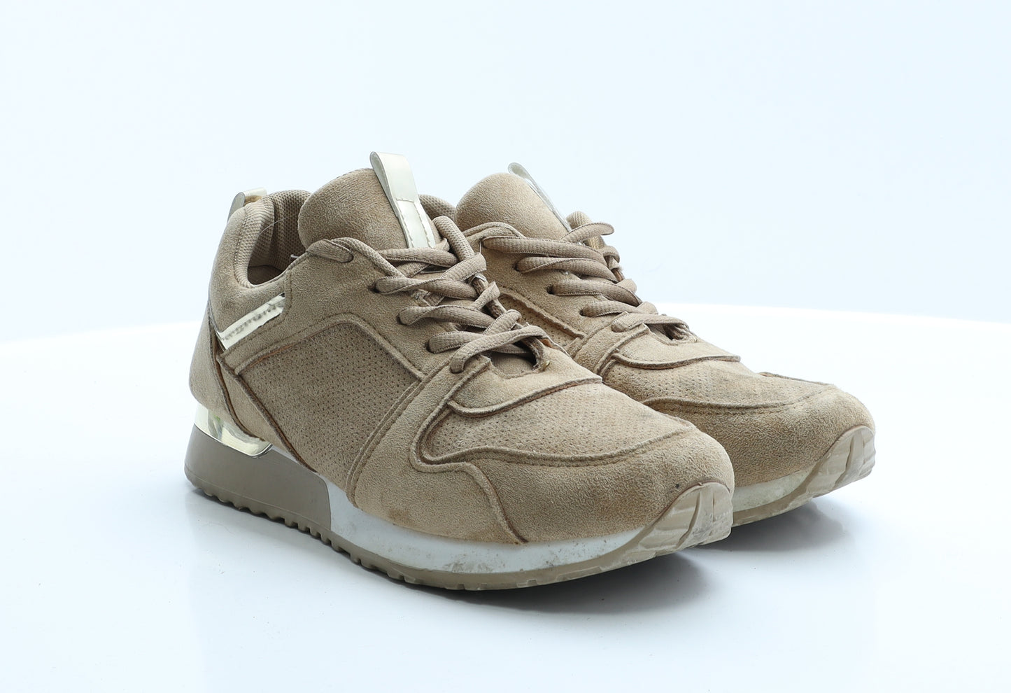 Bellucci Womens Brown  Polyester Trainer Flat 7 40