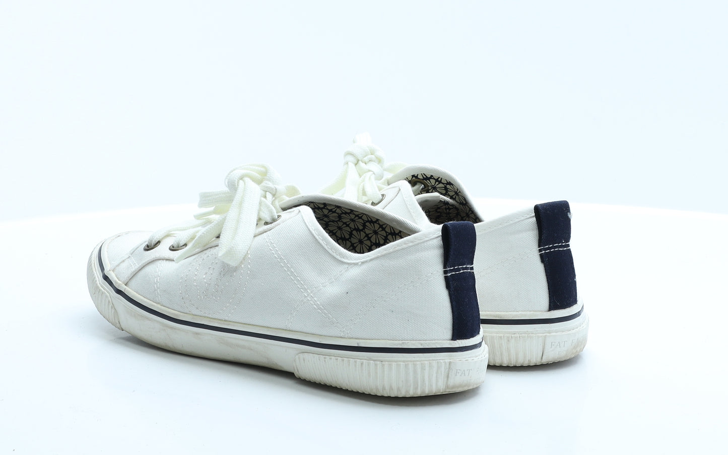Fat Face Womens White  Polyester Trainer Flat 7 40 9
