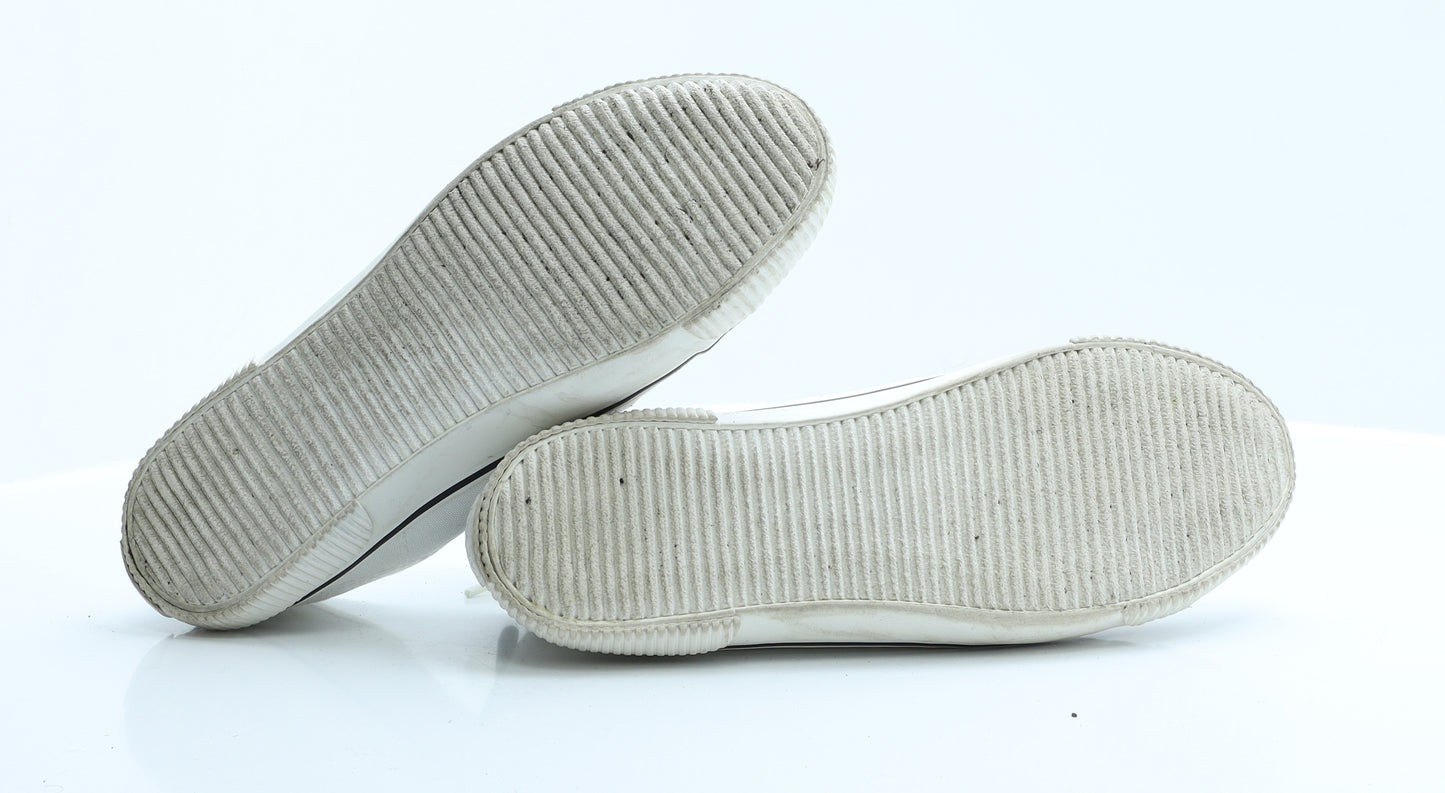 Fat Face Womens White  Polyester Trainer Flat 7 40 9