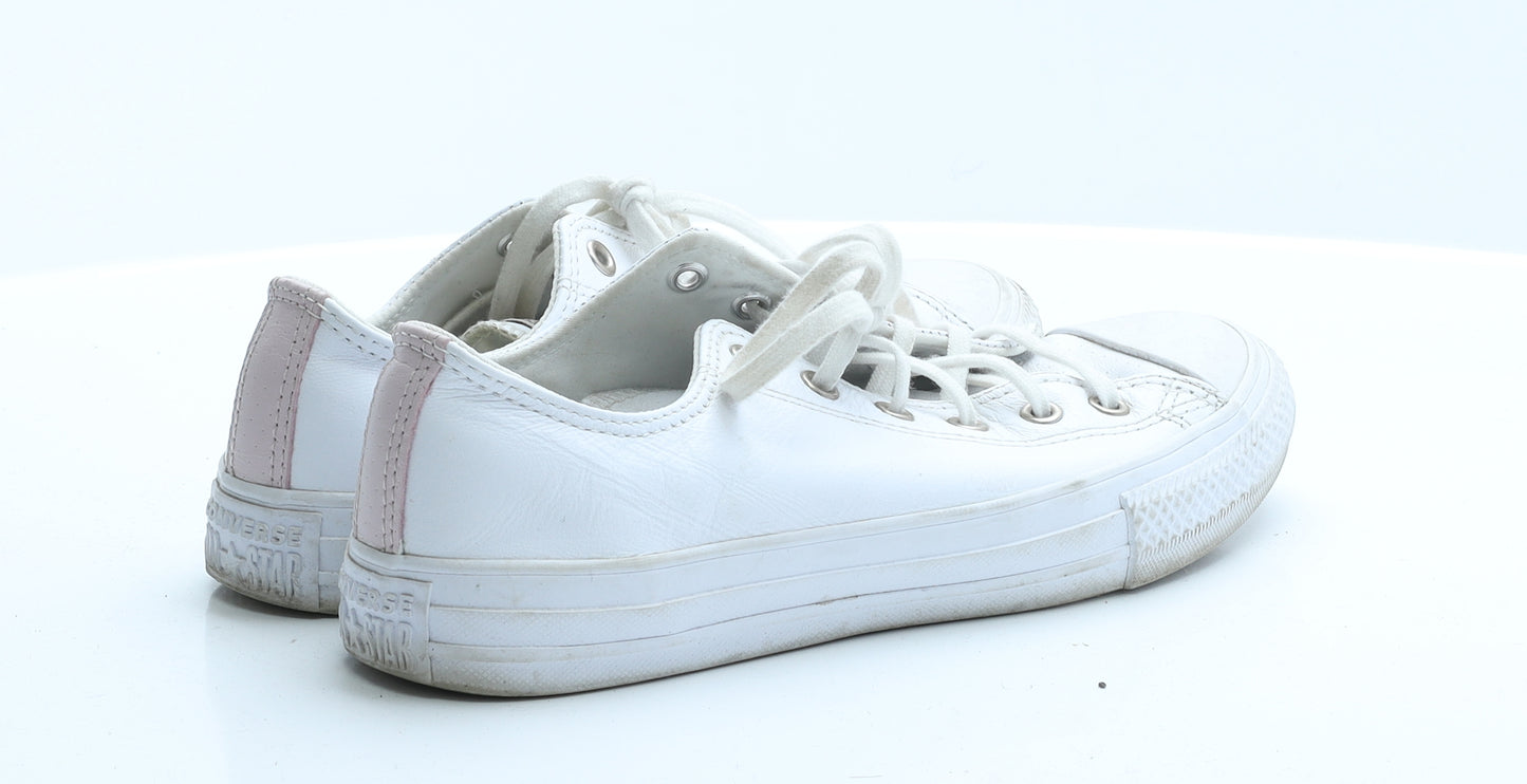 Converse Womens White  Polyester Trainer Flat 4.5 37 5