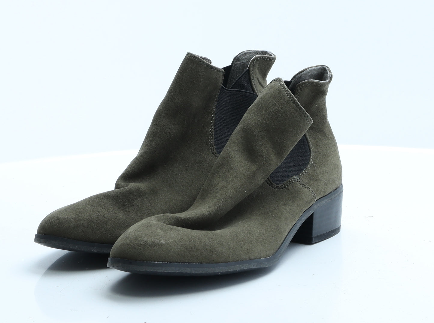 Papaya Womens Green  Polyester Bootie Boot 4 EUR 37