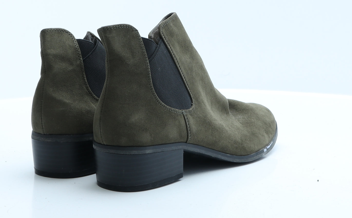 Papaya Womens Green  Polyester Bootie Boot 4 EUR 37