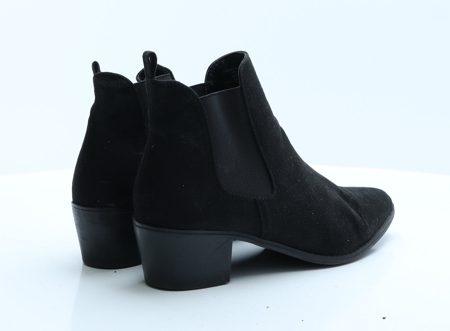 Faith Womens Black  Polyester Biker Boot 7 EUR 40