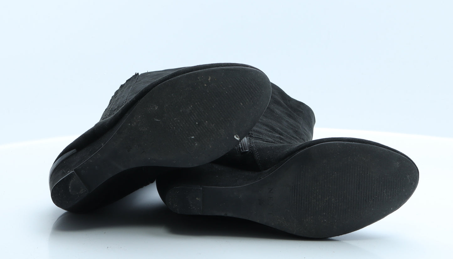 NEXT Womens Black  Polyester Slip On Boot 4 EUR 37