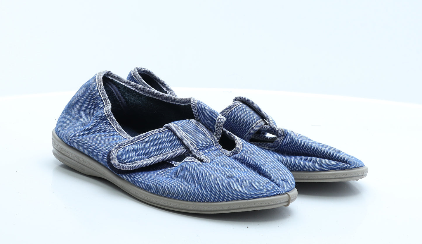 Cosyfeet Womens Blue  Polyester Loafer Flat 8 42