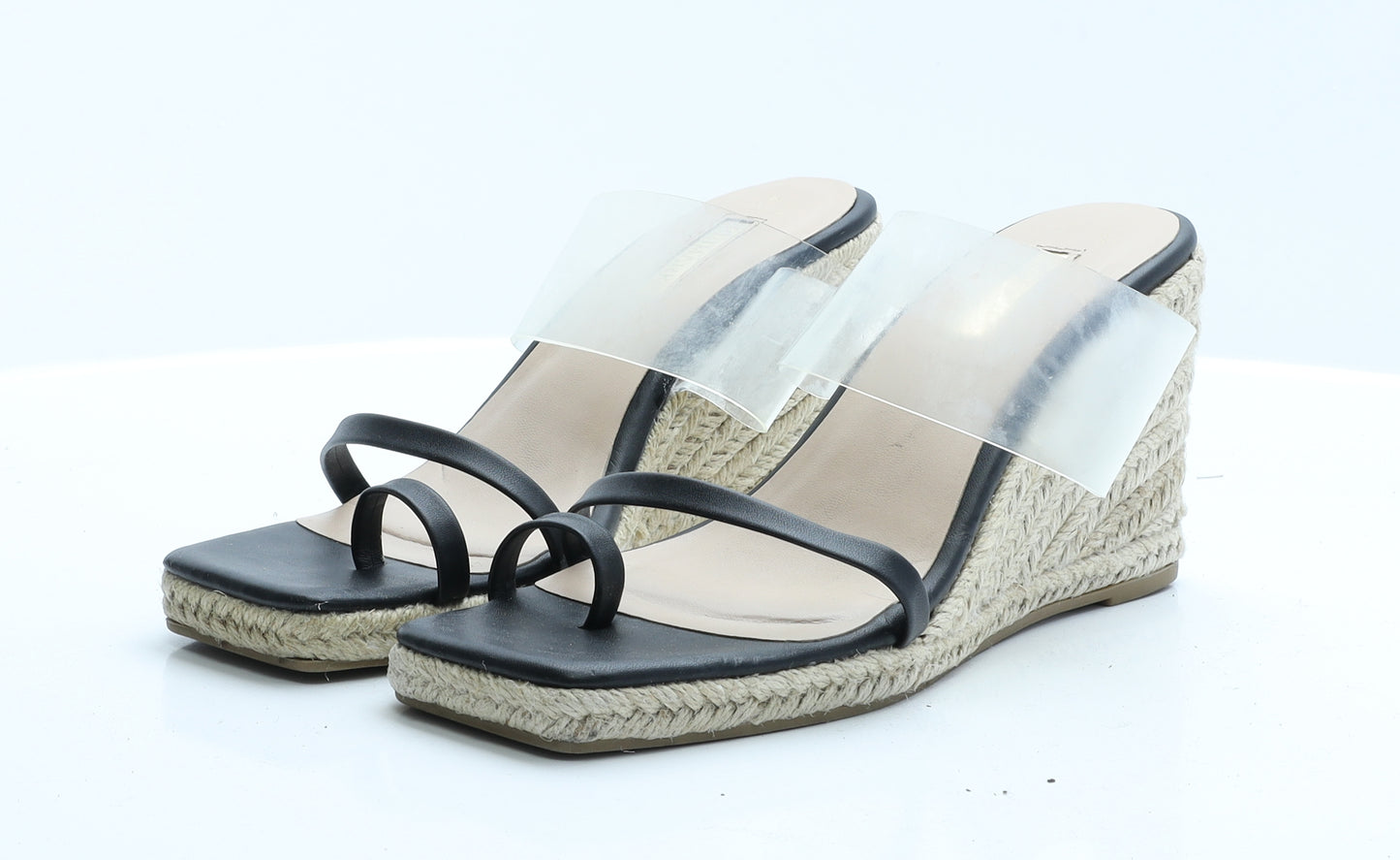 Primark Womens Beige  Polyester Strappy Heel 6 EUR 39