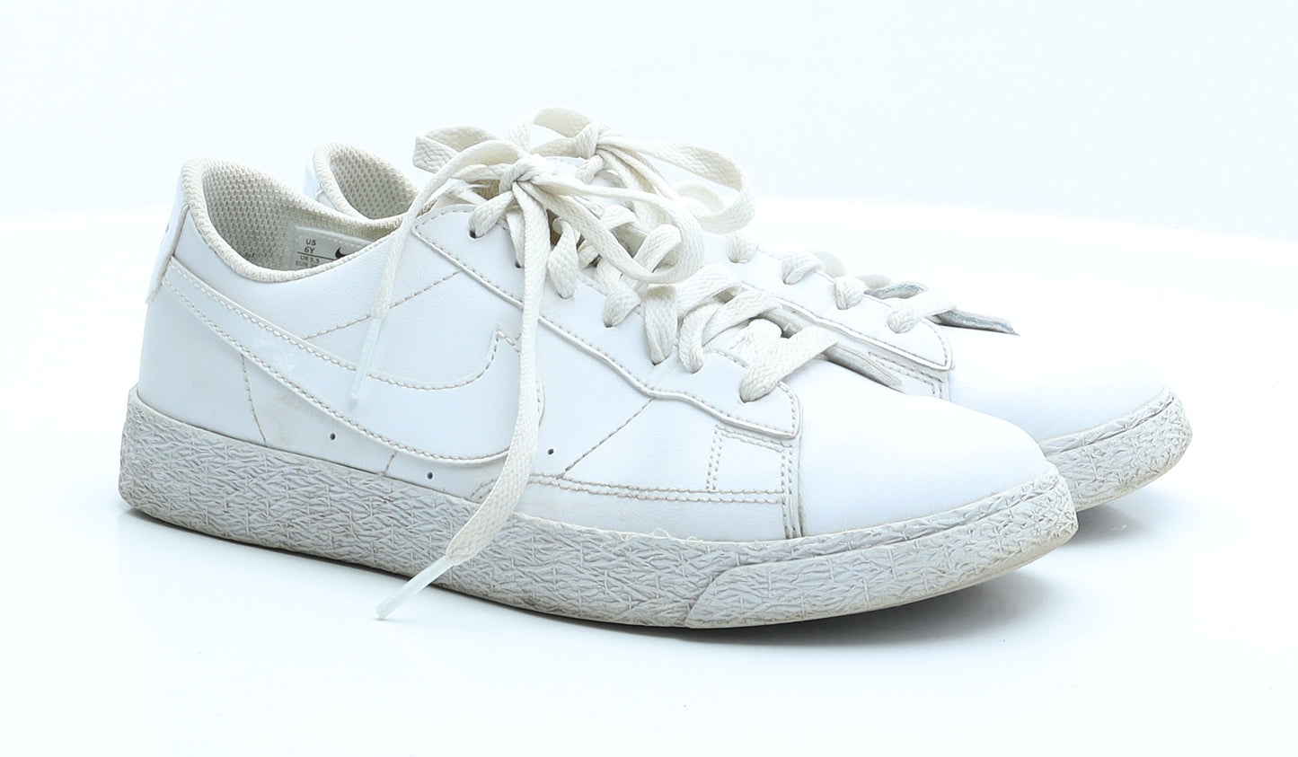 Nike Womens White  Polyester Trainer Casual 5.5 38.5