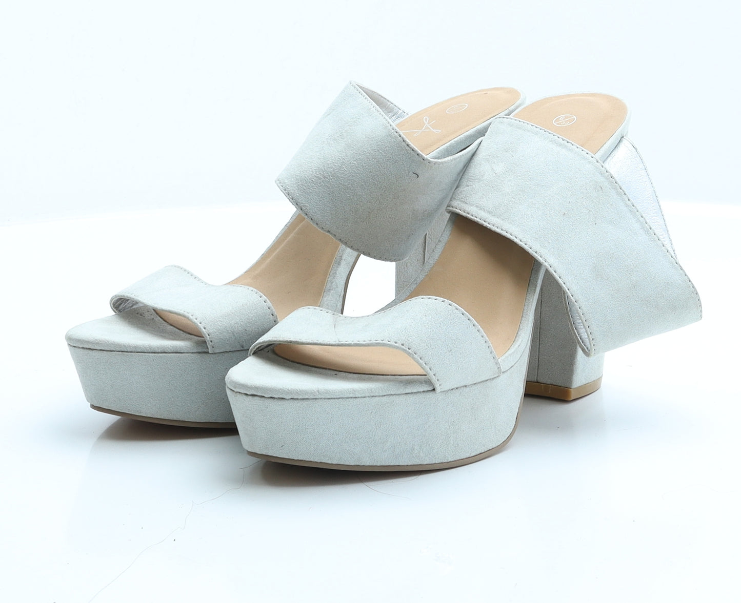 Atmosphere Womens Blue  Suede Platform Heel 6 EUR 39