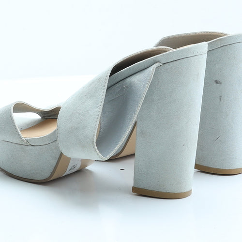 Atmosphere Womens Blue  Suede Platform Heel 6 EUR 39