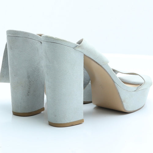 Atmosphere Womens Blue  Suede Platform Heel 6 EUR 39