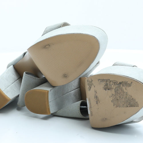 Atmosphere Womens Blue  Suede Platform Heel 6 EUR 39