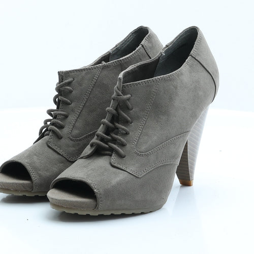 George Womens Green  Suede Bootie Boot 5 EUR 38