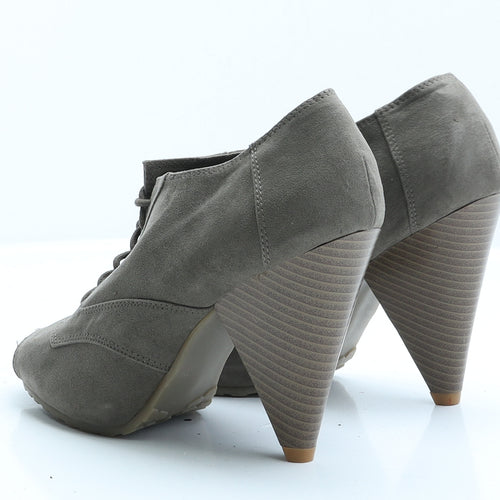 George Womens Green  Suede Bootie Boot 5 EUR 38