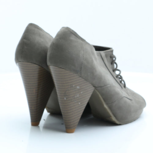 George Womens Green  Suede Bootie Boot 5 EUR 38