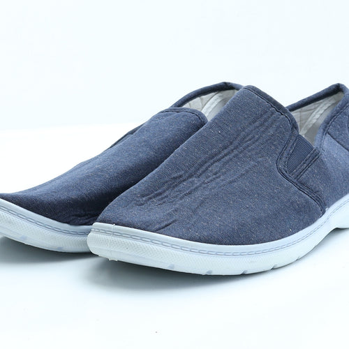 Hobos Mens Blue  Polyester Slip On Casual 10