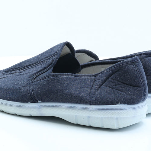 Hobos Mens Blue  Polyester Slip On Casual 10