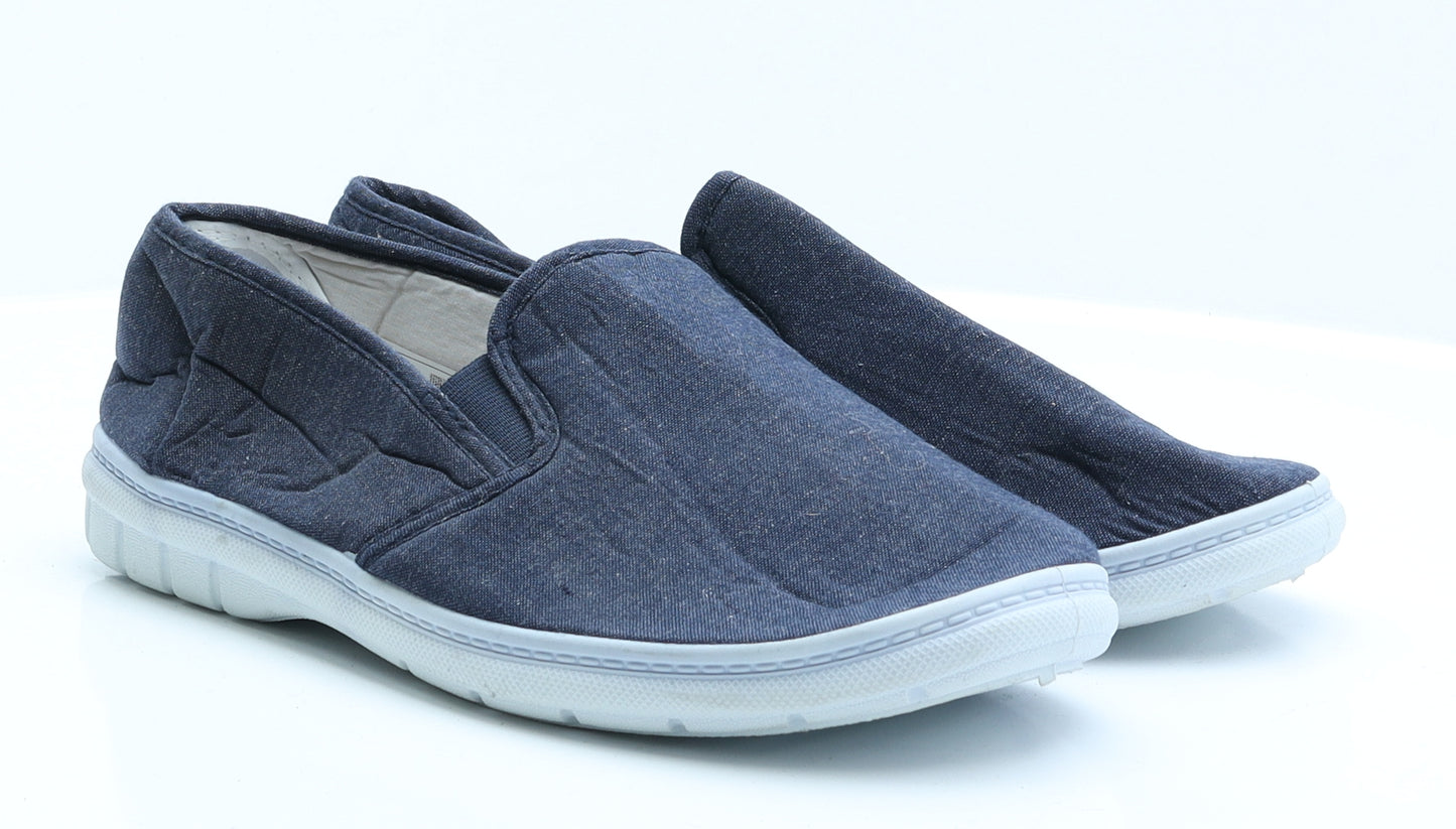 Hobos Mens Blue  Polyester Slip On Casual 10