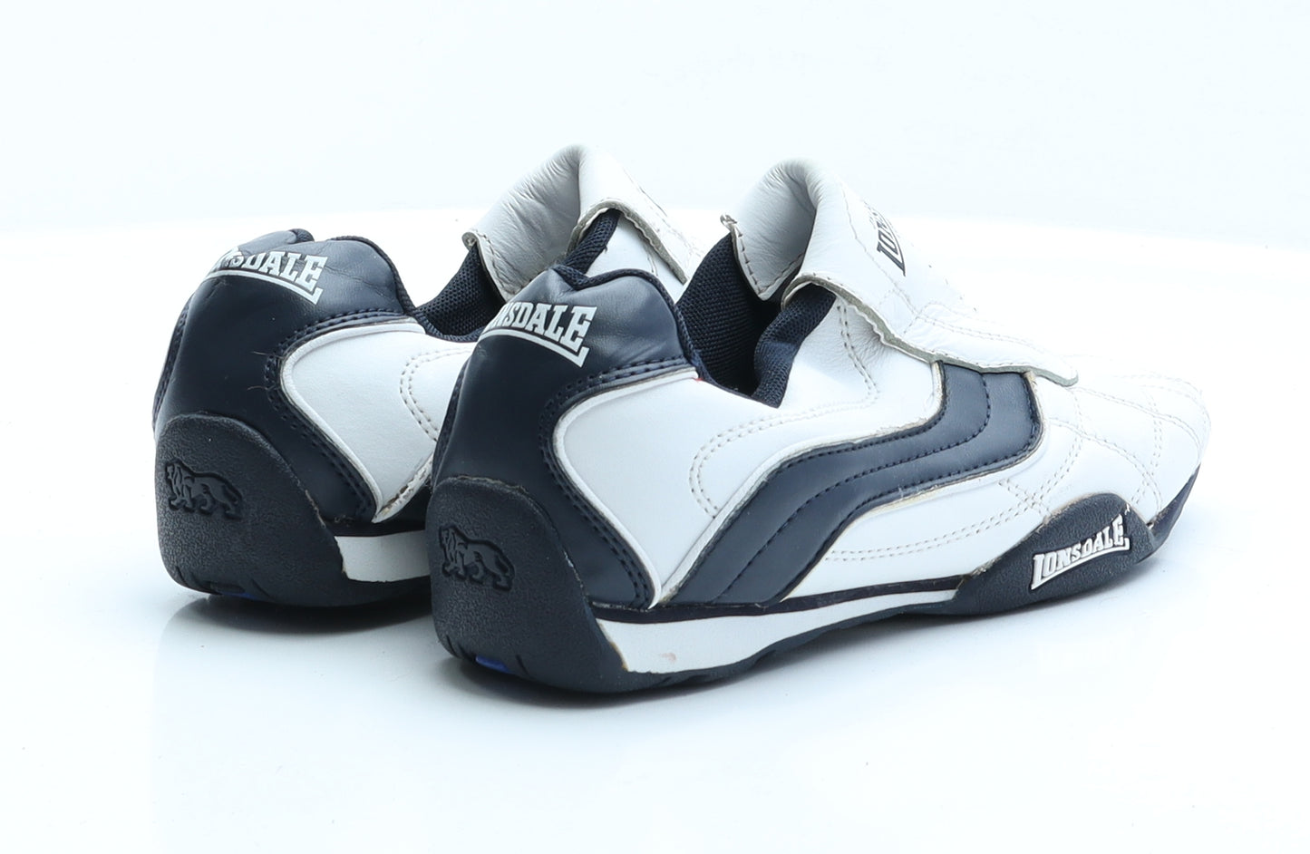 Lonsdale Boys White  Faux Leather Trainer  3 EUR 35