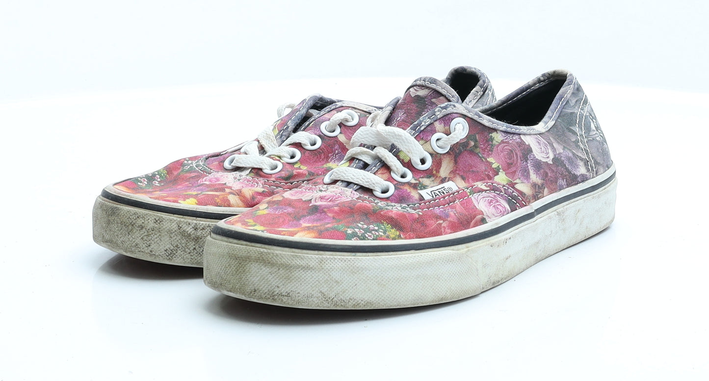 VANS Womens Multicoloured Floral Polyester Trainer  5.5 EUR 38.5