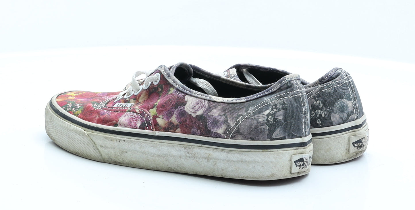 VANS Womens Multicoloured Floral Polyester Trainer  5.5 EUR 38.5