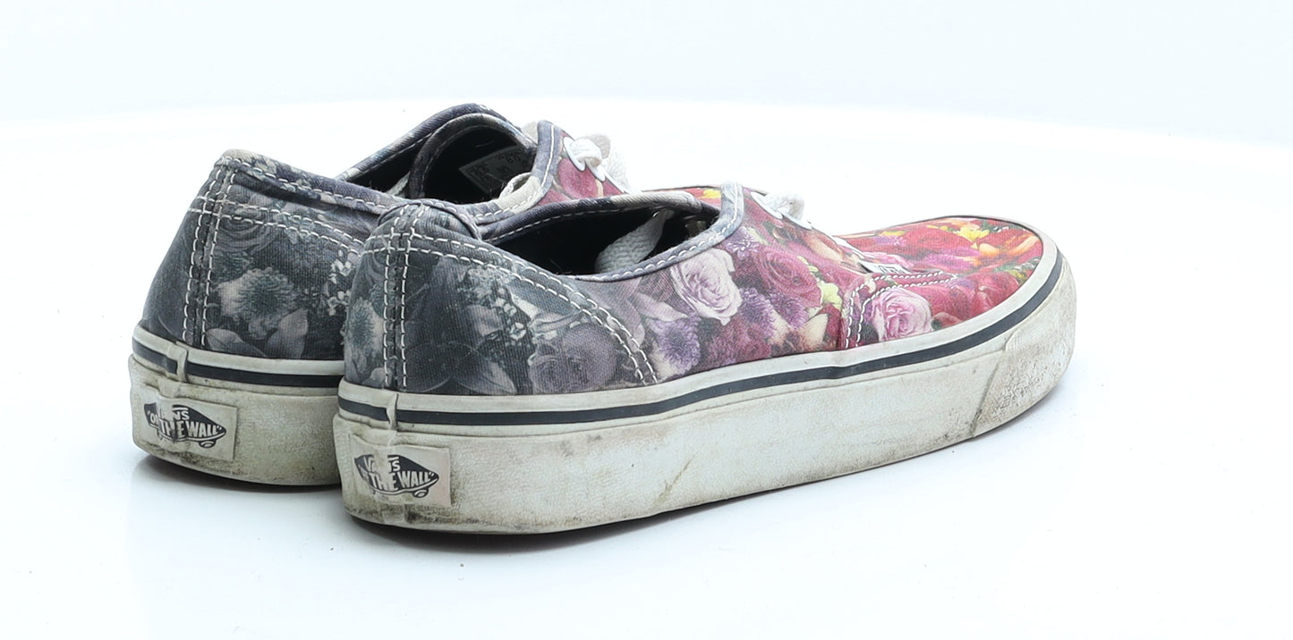 VANS Womens Multicoloured Floral Polyester Trainer  5.5 EUR 38.5