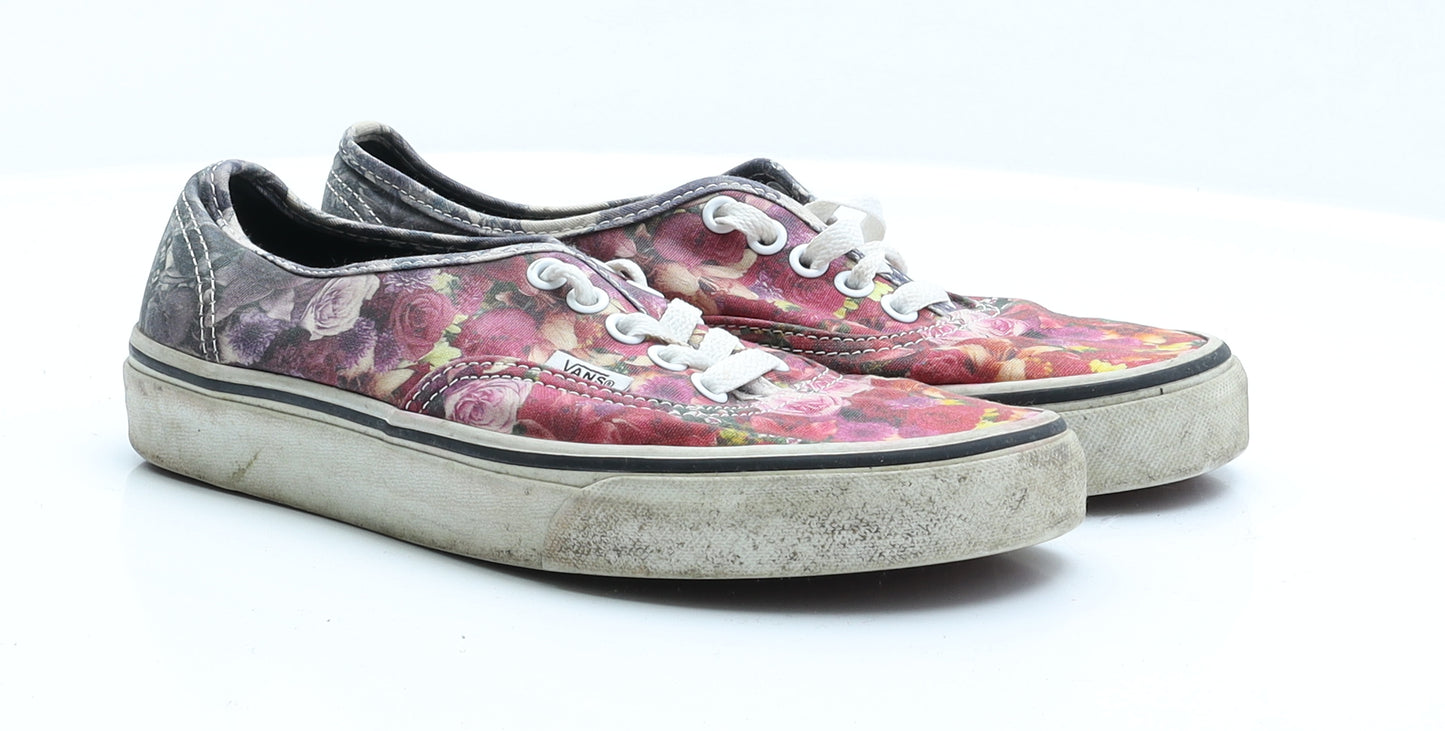 VANS Womens Multicoloured Floral Polyester Trainer  5.5 EUR 38.5