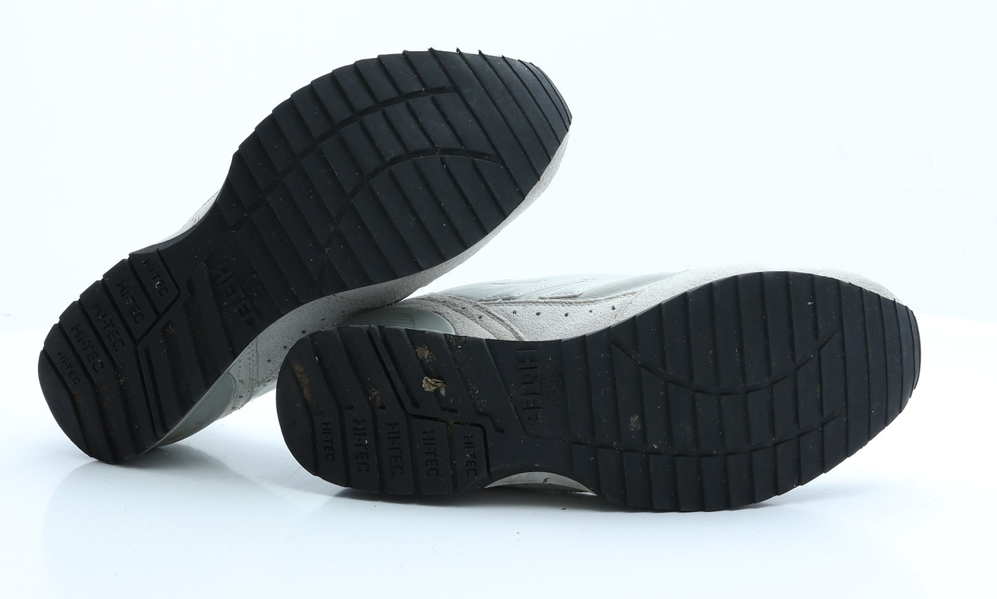 Hi-Tec Mens Black  Polyester Trainer  8 EUR 42