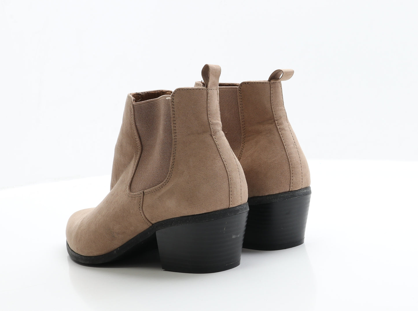 ASOS Womens Beige  Faux Suede Chelsea Boot 6