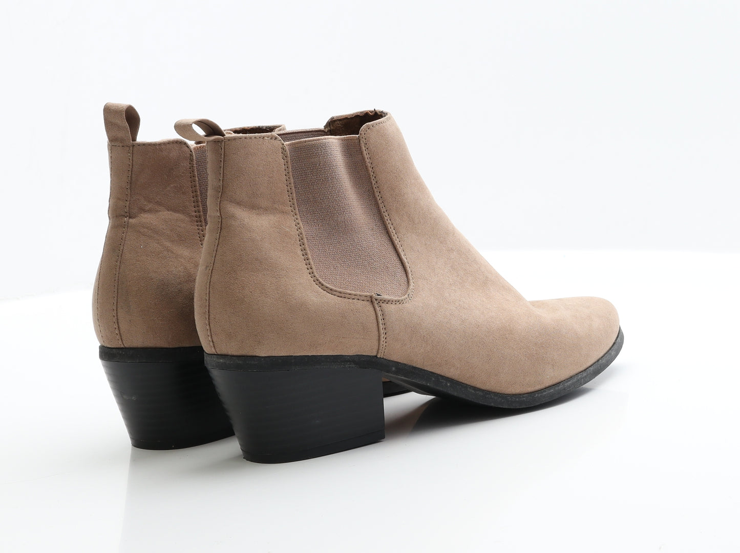 ASOS Womens Beige  Faux Suede Chelsea Boot 6