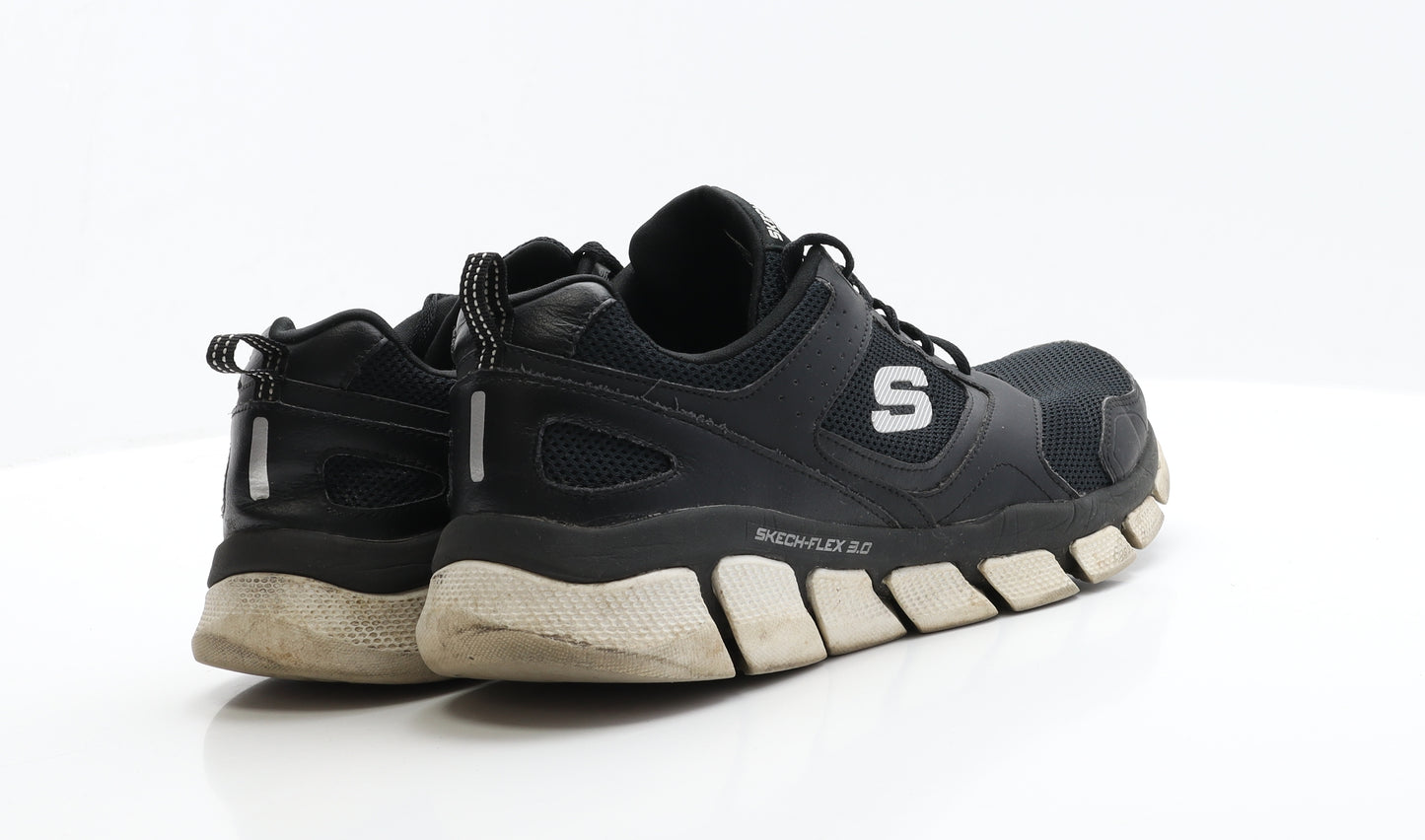 Skechers Mens Black  Polyester Trainer Casual 10 EUR 45