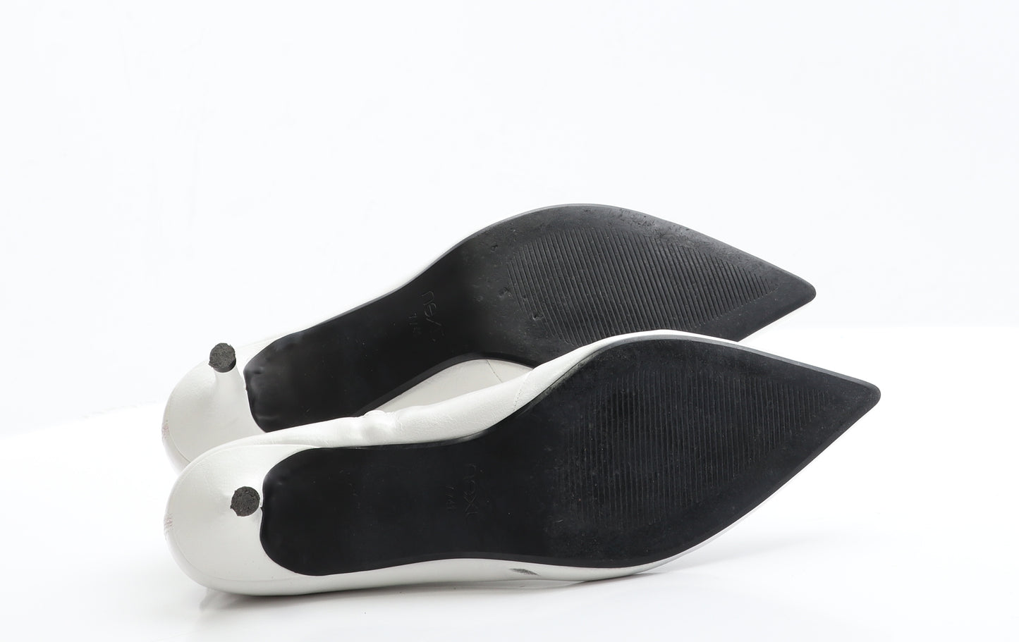 NEXT Womens White  Faux Leather Bootie Boot 7 EUR 41