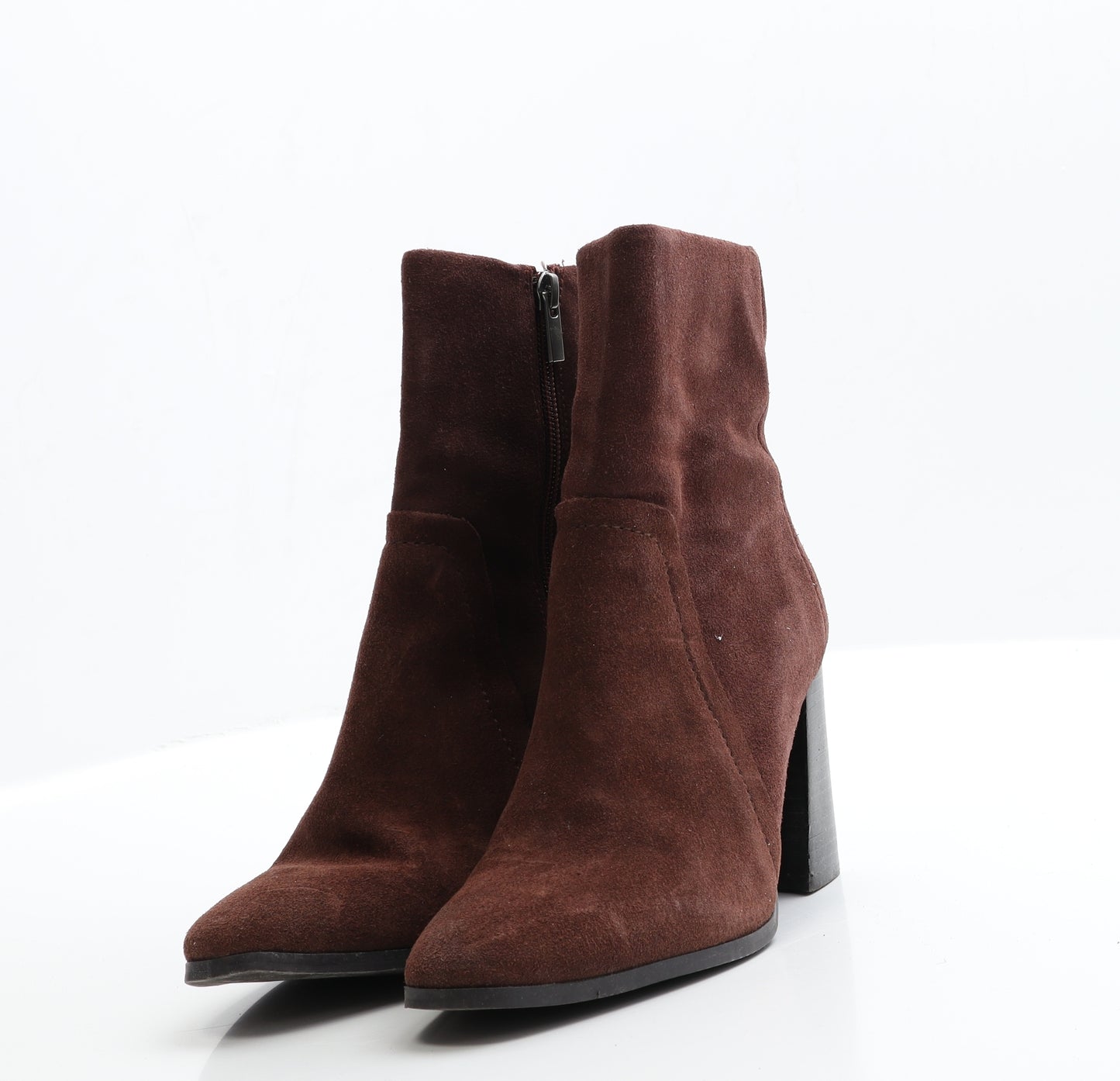 NEXT Womens Brown  Faux Suede Bootie Boot 4 EUR 37