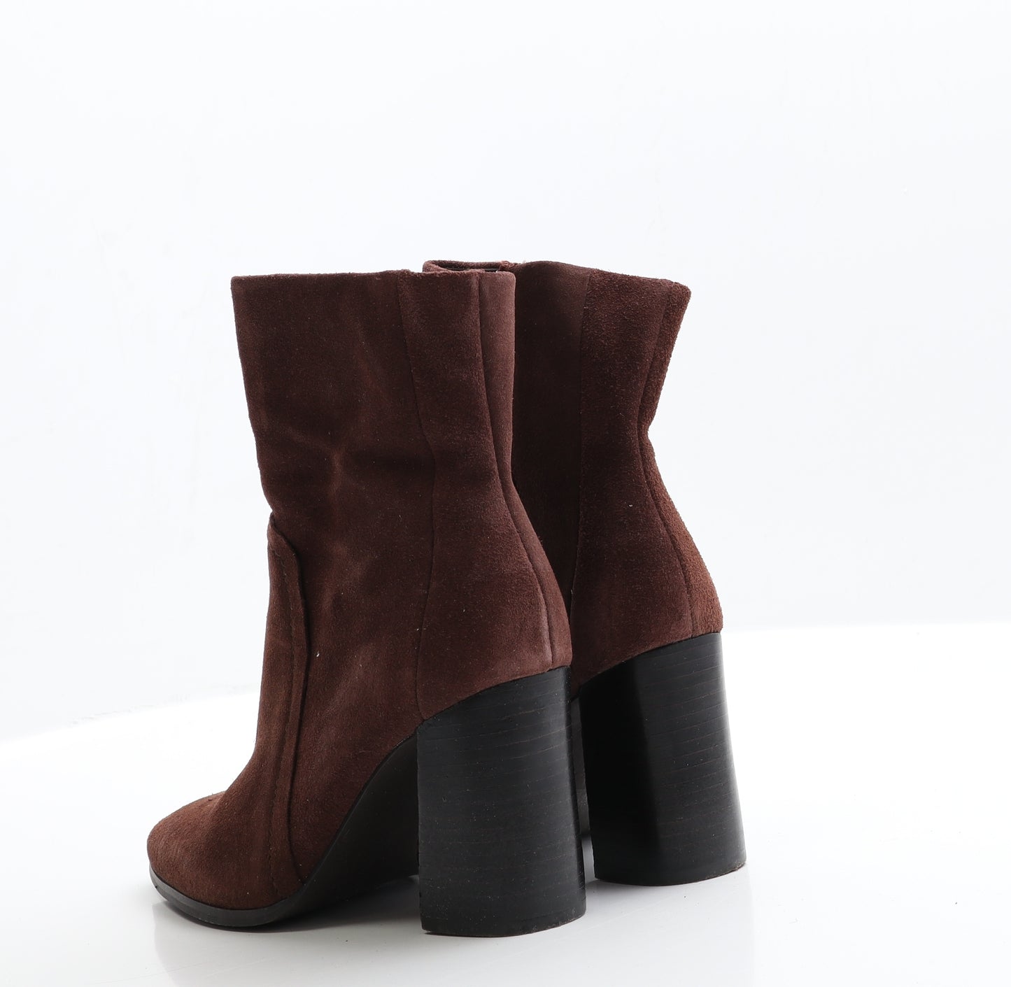 NEXT Womens Brown  Faux Suede Bootie Boot 4 EUR 37