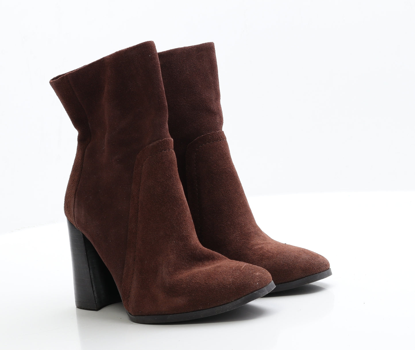 NEXT Womens Brown  Faux Suede Bootie Boot 4 EUR 37