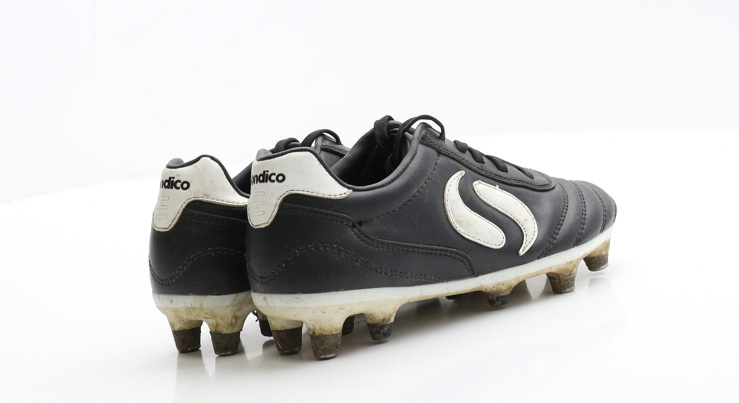 Sondico Boys Black  Polyester Trainer  2 EUR 34  - Football Boots