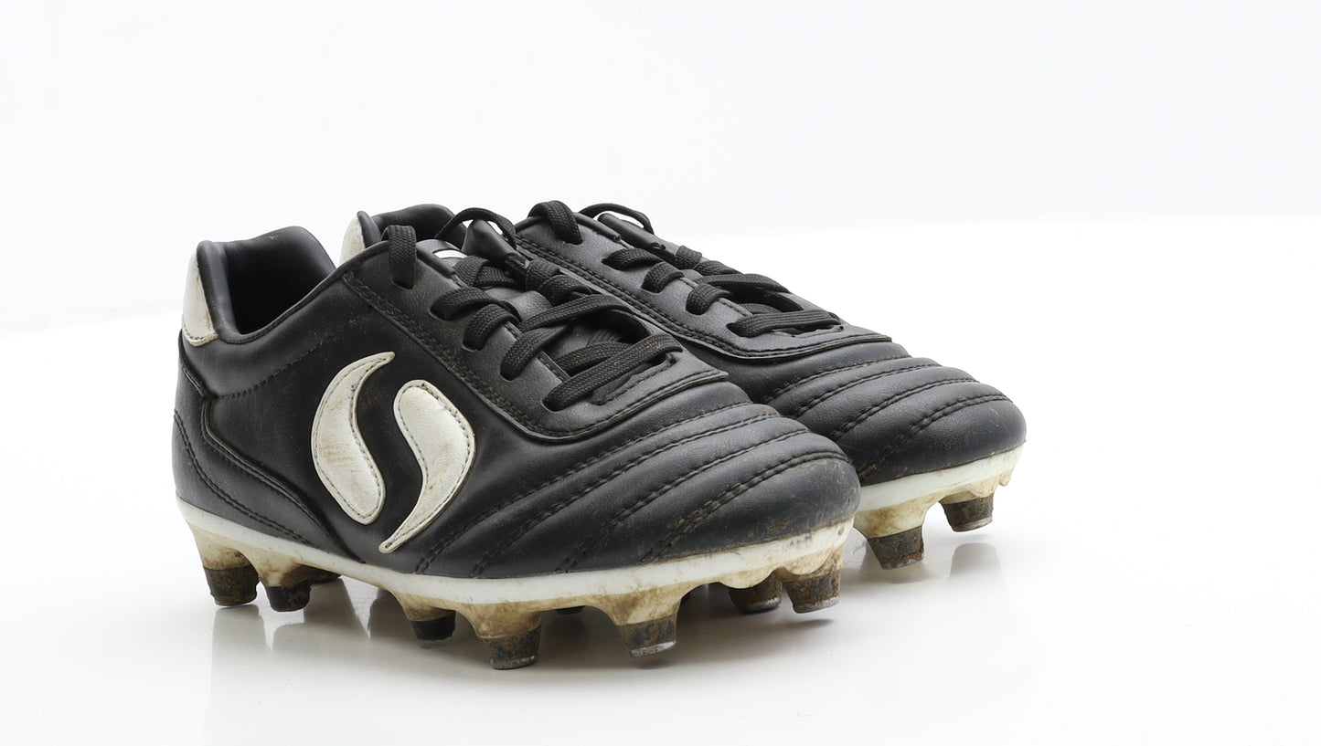 Sondico Boys Black  Polyester Trainer  2 EUR 34  - Football Boots
