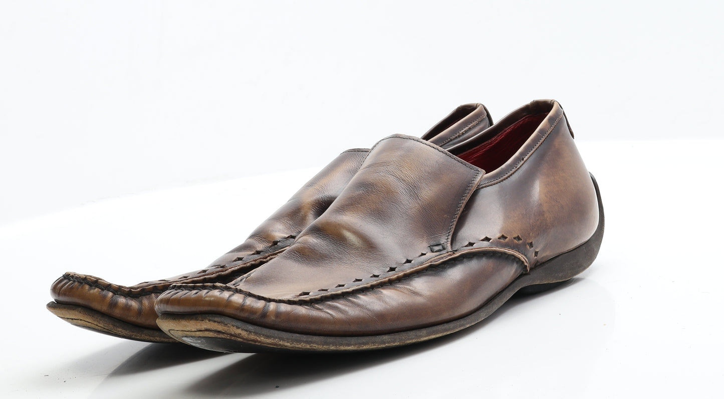The Devil's Sole Mens Brown  Polyester Loafer Casual 9