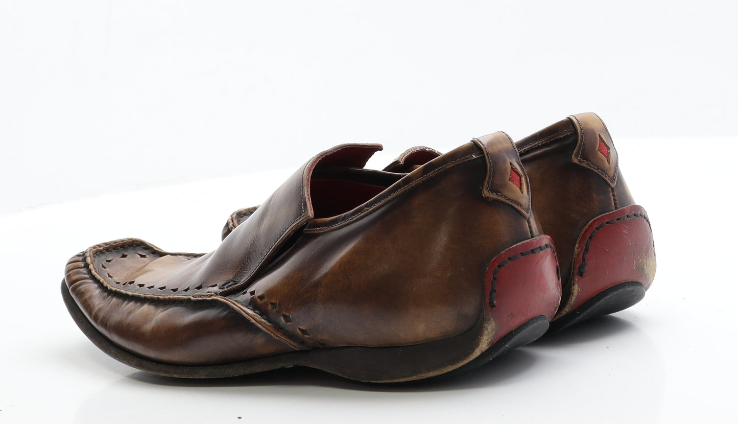 The Devil's Sole Mens Brown  Polyester Loafer Casual 9