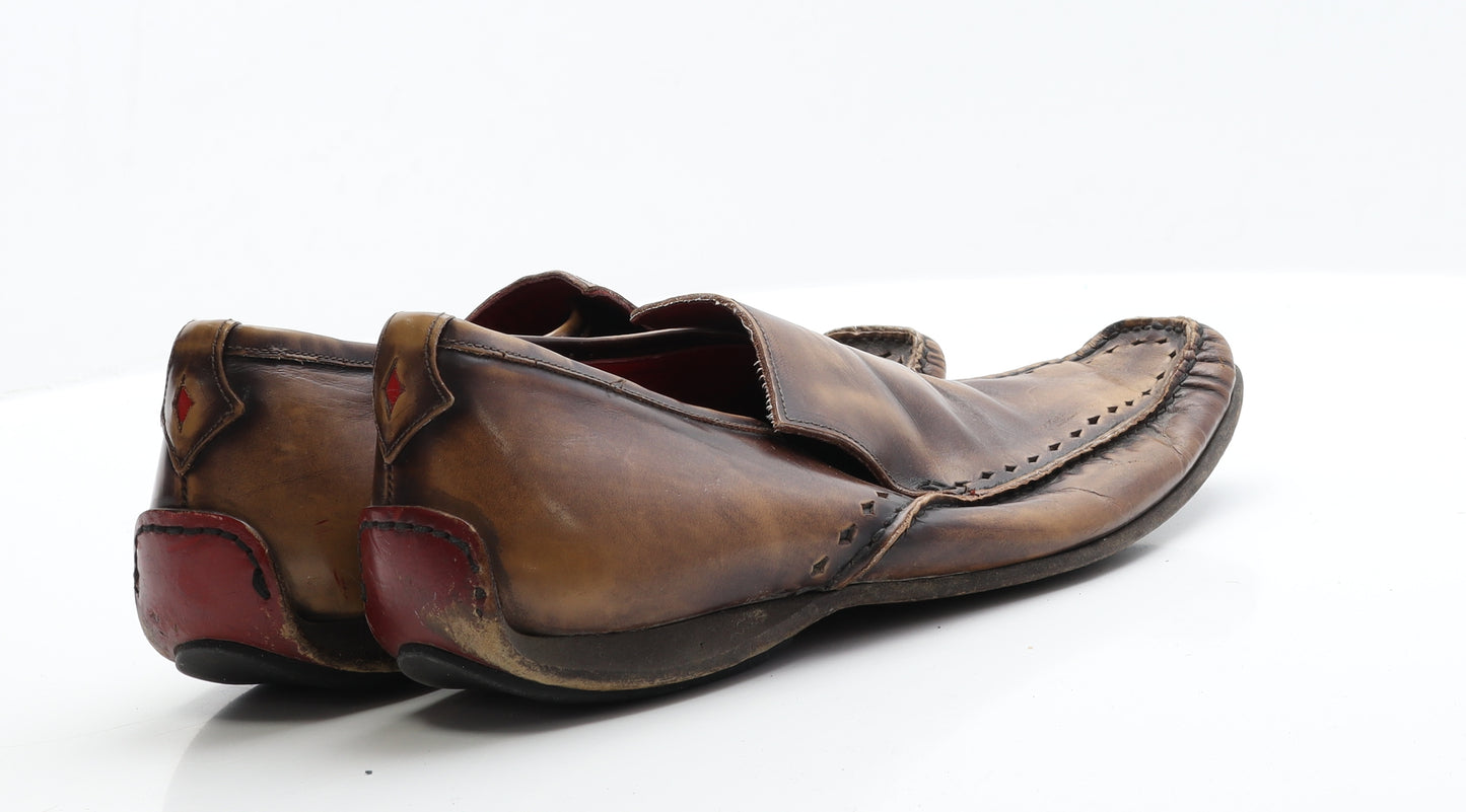 The Devil's Sole Mens Brown  Polyester Loafer Casual 9
