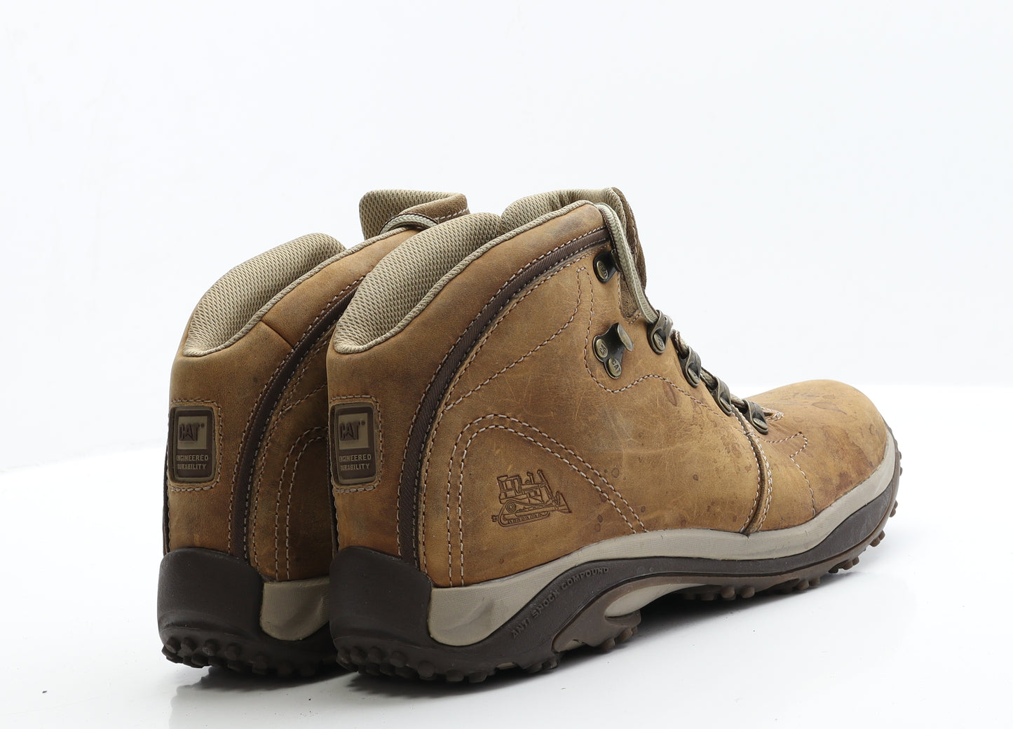Caterpillar Mens Brown  Faux Suede Bootie Boot 8 EUR 42