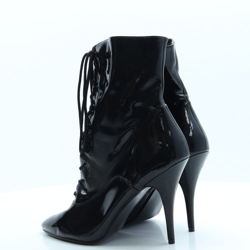 Pleaser Womens Black  Polyurethane Court Heel 13   - Unisex