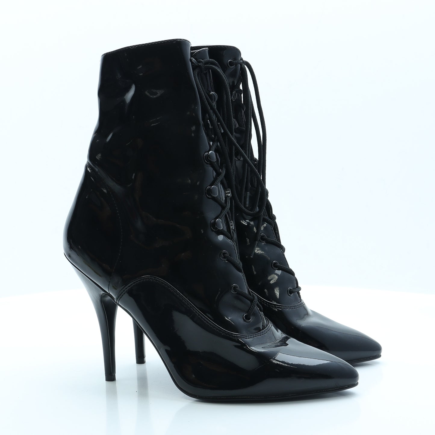 Pleaser Womens Black  Polyurethane Court Heel 13   - Unisex