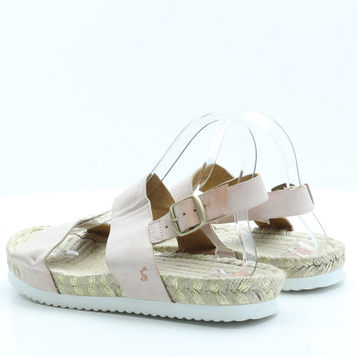Joules Womens Pink  Polyamide Strappy Sandal 7