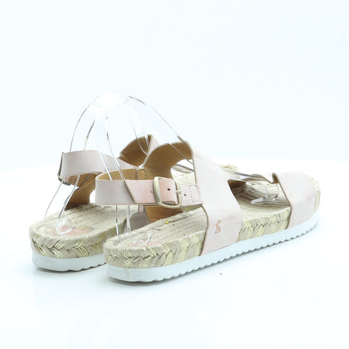 Joules Womens Pink  Polyamide Strappy Sandal 7