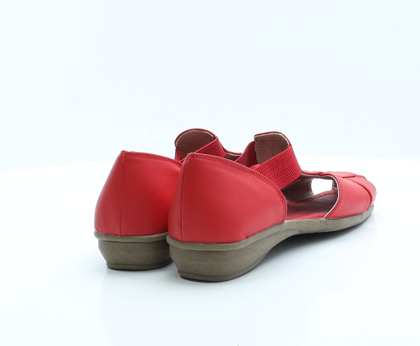 AS Di Womens Red  Polyester Fisherman Sandal 7