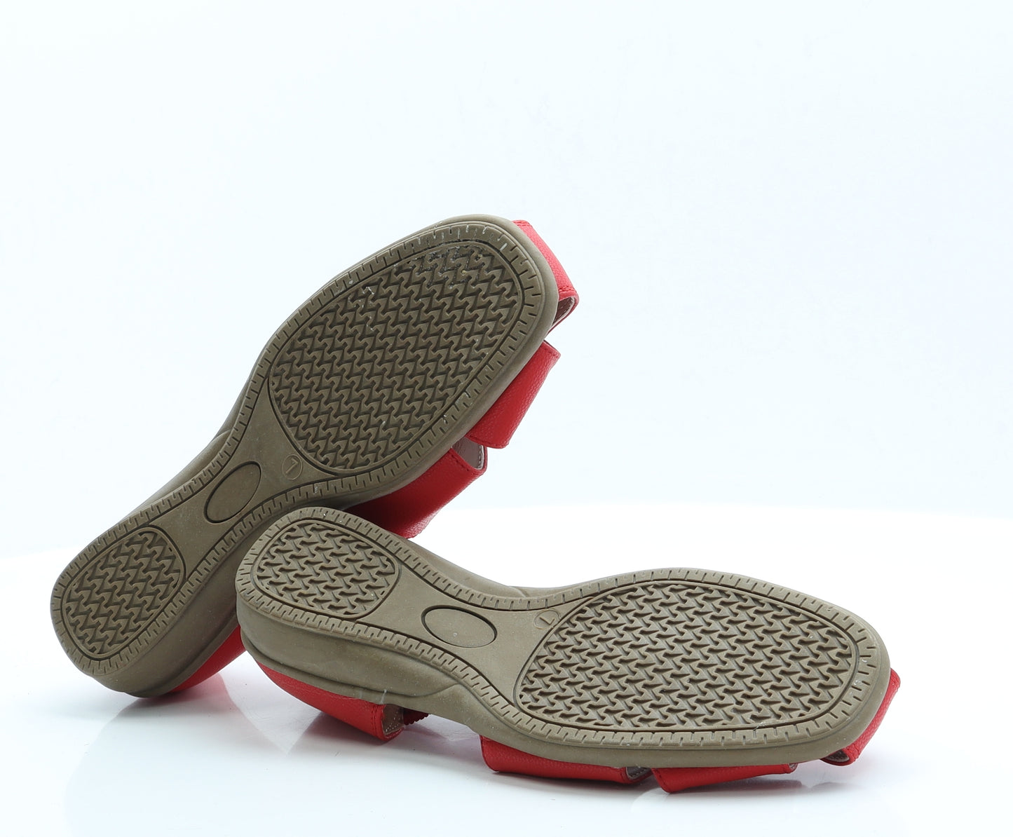 AS Di Womens Red  Polyester Fisherman Sandal 7