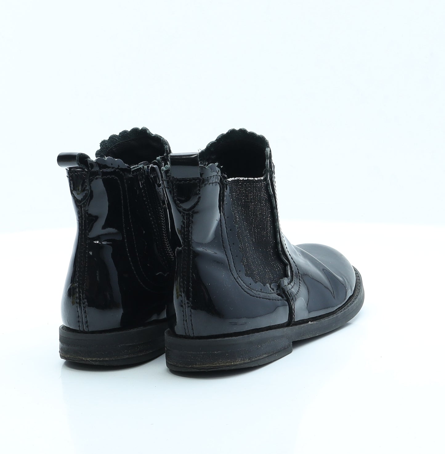 NEXT Girls Black  Polyester Chelsea Boot 11