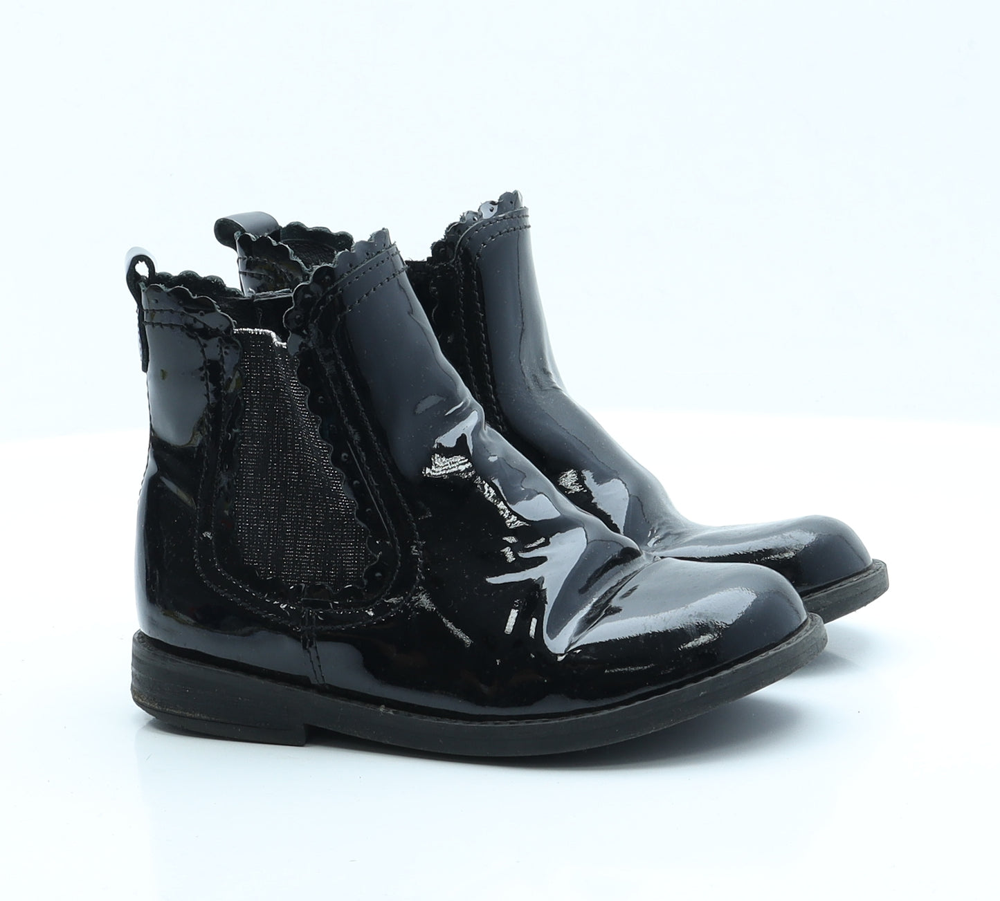NEXT Girls Black  Polyester Chelsea Boot 11