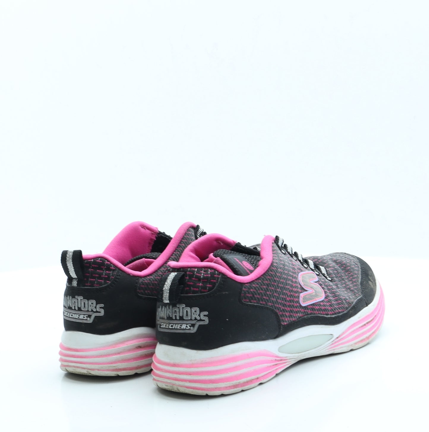 Skechers Girls Black  Polyester Trainer  3 EUR 36 US 4