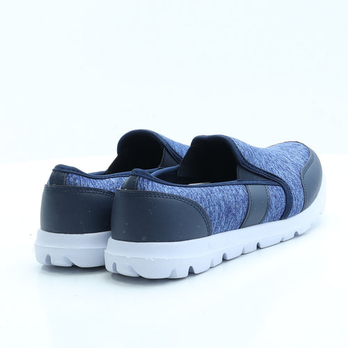 Coopers of Stortford Womens Blue  Polyester Slip On Flat 7